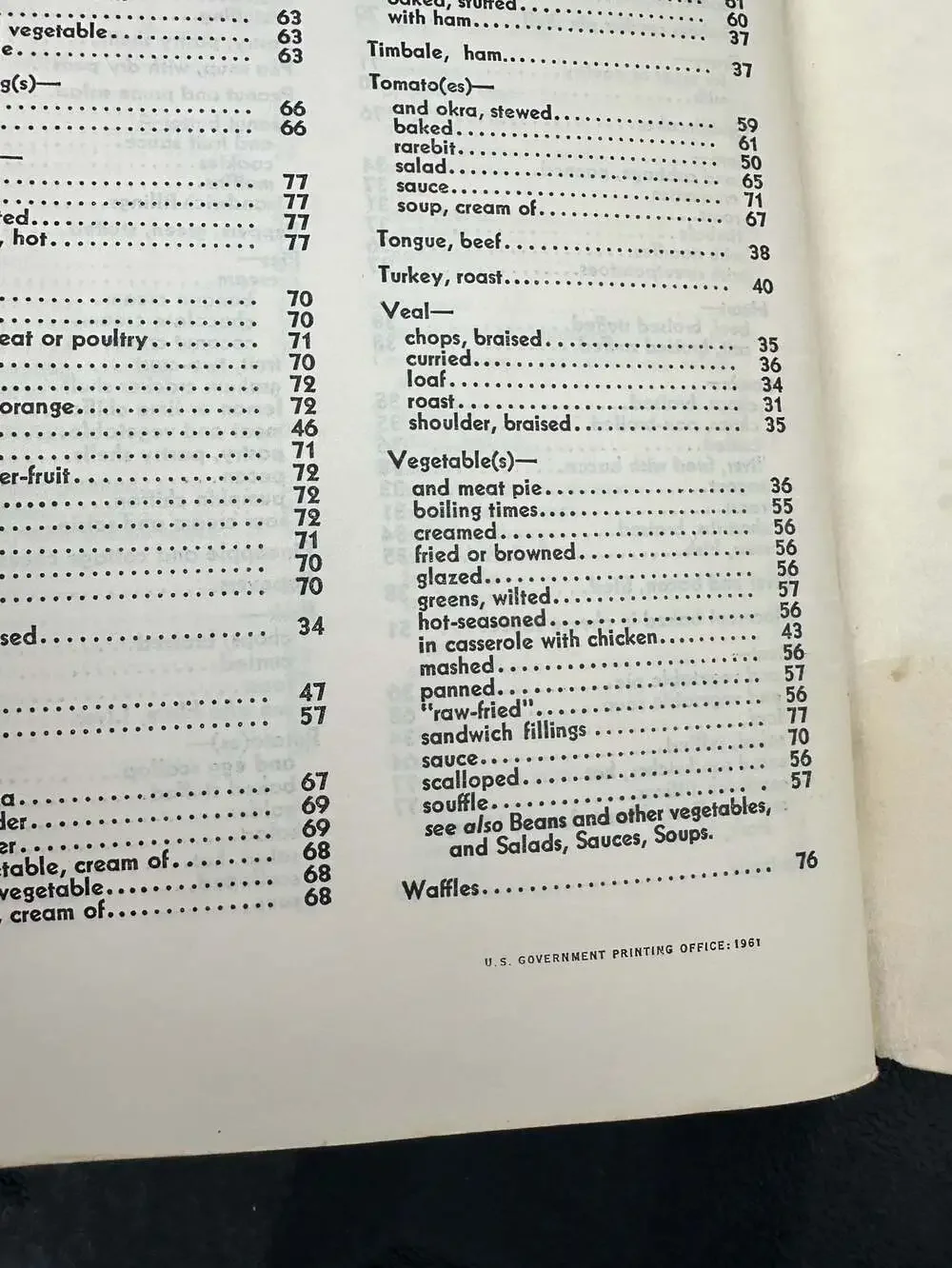 U.S. Department of Agriculture 1962 edition